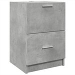 vidaXL Armoire d'évier gris béton 40x37x59 cm bois d'ingénierie