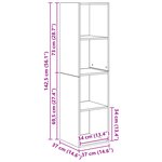 vidaXL Ensemble de meubles TV 2 Pièces Vieux bois 37 x 37 x 142.5 cm