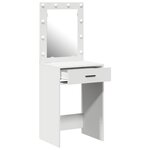 vidaXL Coiffeuse avec tiroir Blanc 50 x 41 x 135 cm Bois d'ingénierie