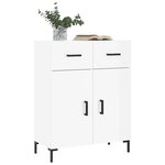 vidaXL Buffet Blanc brillant 69 5x34x90 cm Bois d'ingénierie
