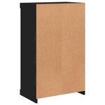 vidaXL Buffet avec lumières LED noir 60 5x37x100 cm