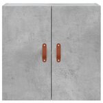 vidaXL Armoire murale gris béton 60x31x60 cm bois d'ingénierie