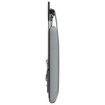 vidaXL Tête de lit suspendue Avec lumière LED Gris clair Tissu