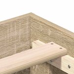 vidaXL Cadre de lit Chêne Sonoma 80 x 200 cm Bois d'ingénierie