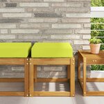 vidaXL Coussin de Siège d'Extérieur Vert 40 x 40 x 8 cm