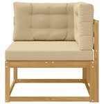 vidaXL Canapé d'angle extérieur Polyester Blanc