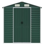vidaXL Abri de jardin vert 191x895x198 cm acier galvanisé