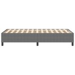 vidaXL Cadre de lit plateforme Gris clair 90 x 200 cm tissu