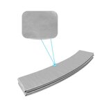 Coussin de protection des ressorts pour trampoline 14ft / 427 cm - gris - pe