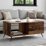 vidaXL Table basse Bois ancien 90 x 50 x 40 cm Bois d'ingénierie