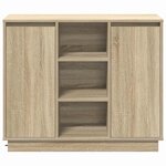 vidaXL Buffet Chêne Sonoma 90 x 32 x 75 cm Bois d'ingénierie