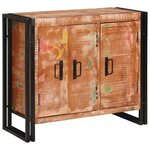 vidaXL Buffet avec portes Marron Bois Recyclé Massif et Métal