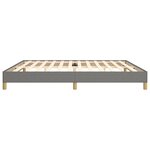 vidaXL Cadre de lit sans matelas gris foncé 200x200 cm tissu