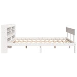 vidaXL Cadre de lit sans matelas blanc 160x200 cm bois de pin massif
