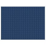 vidaXL Couverture lestée Bleu 152x203 cm 11 kg Tissu
