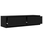 vidaXL Meuble TV Chêne noir 100 x 31 x 25.5 cm Bois d'ingénierie