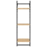 vidaXL Ensemble d'étagères murales avec barres 6 Pièces chêne sonoma