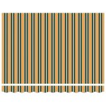 vidaXL Auvent Rayé Vert et jaune 3 x 2 5 m Polyester et métal
