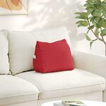 vidaXL Coussin de Dos Rouge 45 x 20 x 35 cm tissu