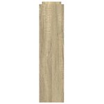 vidaXL Chariot de rangement étroit 4 niveaux chêne sonoma