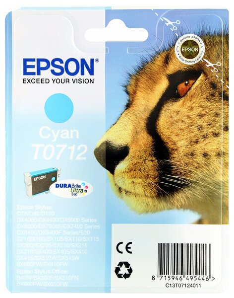 Encre d'origine pour epson stylus d78/dx4000/dx4050  cyan epson