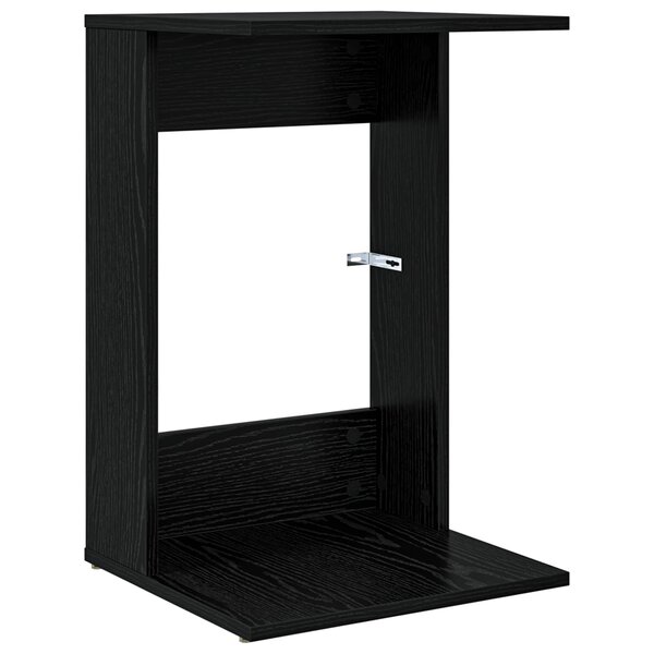 vidaXL Table d'appoint Chêne noir 40 x 38 x 62 5 cm Bois d'ingénierie