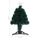 vidaXL Arbre de Noël pré-éclairé avec support 64 cm fibre optique