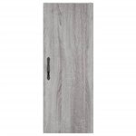 vidaXL Buffet haut Sonoma gris 34 5x34x180 cm Bois d'ingénierie