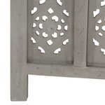 vidaXL Cloison de séparation 5 panneaux Gris 200x165 cm Bois manguier