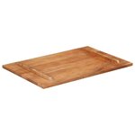 vidaXL Dessus de table bois massif d'acacia 25-27 mm 60x90 cm