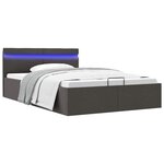 vidaXL Cadre de lit à rangement hydraulique sans matelas 140x200 cm