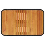 Ensemble de salle à manger de jardin 3 pièces avec coussins en poly Rattan noir et acacia