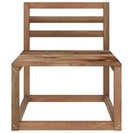 Vidaxl salon de jardin 7 pièces marron bois de pin imprégné