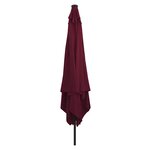 vidaXL Parasol de jardin Rouge  Noir 295 x 295 x 245 cm