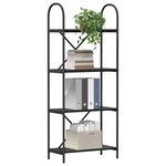 vidaXL Étagère Chêne noir 60 x 30 x 146 cm Bois d'ingénierie