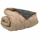 vidaXL Duvet d'hiver Anthracite et Taupe 240 x 200 cm Microfibre