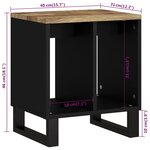 vidaXL Table d'appoint 40x31x46 cm Bois de manguier et d'ingénierie
