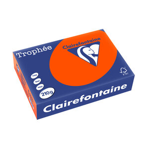 Ramette 250 Feuilles Papier 210g A4 210x297 mm Rouge cardinal TROPHÉE
