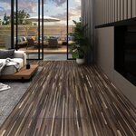 vidaXL Dalles de plancher PVC autoadhésif 5 21 m² 2 mm marron rayé