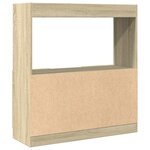 vidaXL Buffet haut chêne sonoma 92x33x100 cm bois d'ingénierie