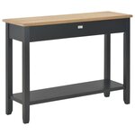 vidaXL Table console Noir 110x35x80 cm Bois