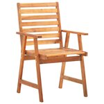 vidaXL Ensemble de salle à manger de jardin 5 Pièces Bois d'acacia solide