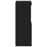 vidaXL Buffet avec lumières LED noir 41x37x100 cm