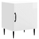 vidaXL Cabinet de chevet Blanc brillant 43 x 34 5 x 50 cm