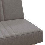 vidaXL Canapé-lit taupe tissu