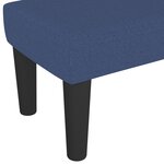 vidaXL Banc Bleu 100x30x30 cm Tissu