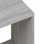 vidaXL Tables basses gigognes 2 Pièces sonoma gris bois d'ingénierie