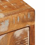 vidaXL Table de chevet 2 Pièces Marron Bois massif de récupération