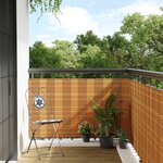 vidaXL Paravent de balcon marron clair 500x90 cm résine tressée