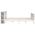 vidaXL Cadre de lit sans matelas blanc 180x200 cm bois massif de pin
